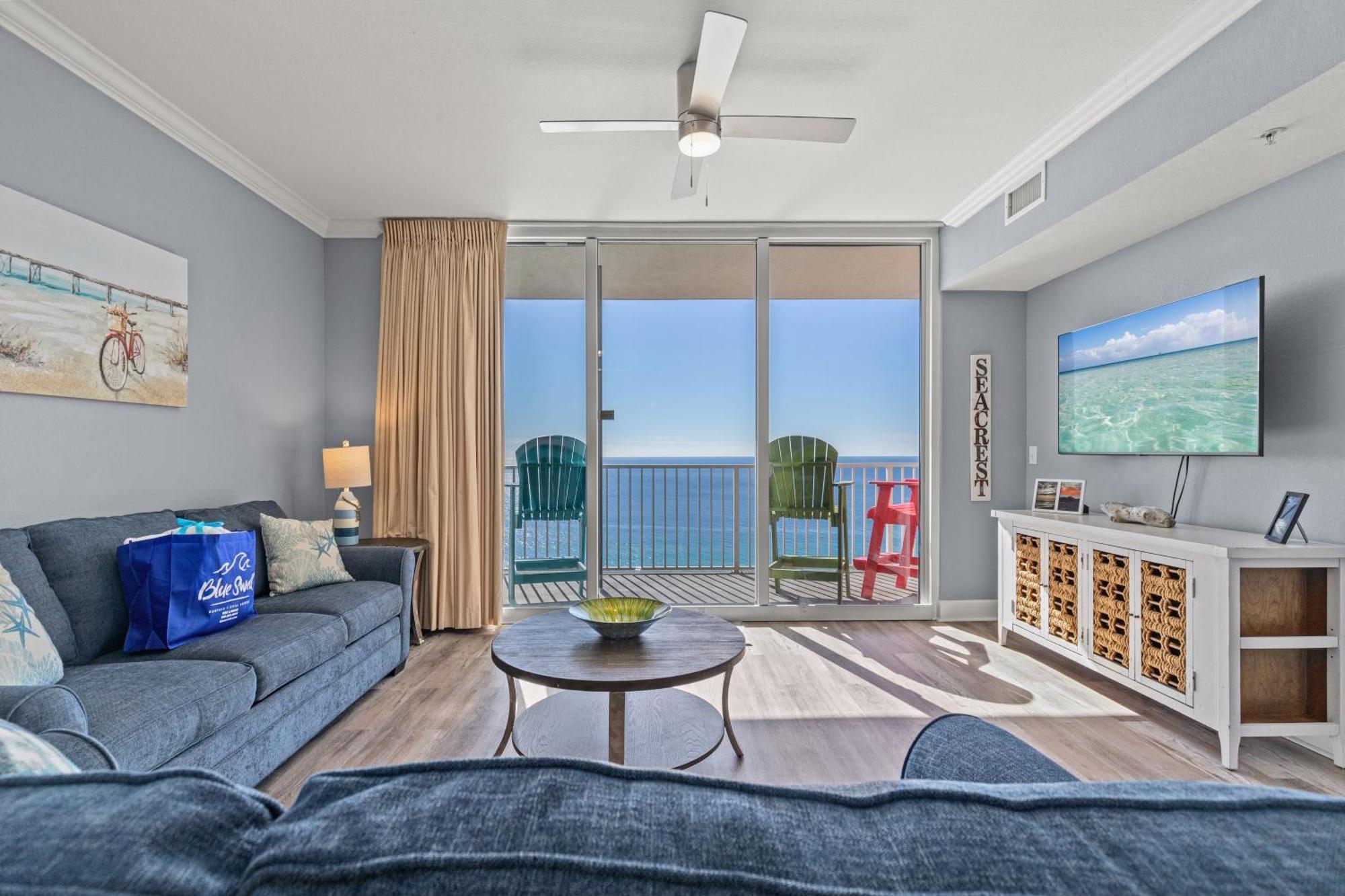 Tidewater Escape: 1Br/2Ba Beachfront Condo, Sleeps 6, Gulf Views & Comfort! パナマシティービーチ エクステリア 写真